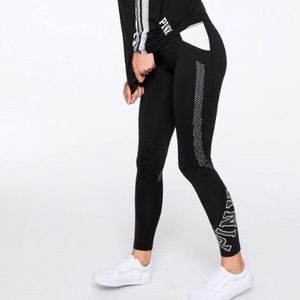 PINK ULTIMATE HIGH WAIST MESH POCKET LEGGINGS